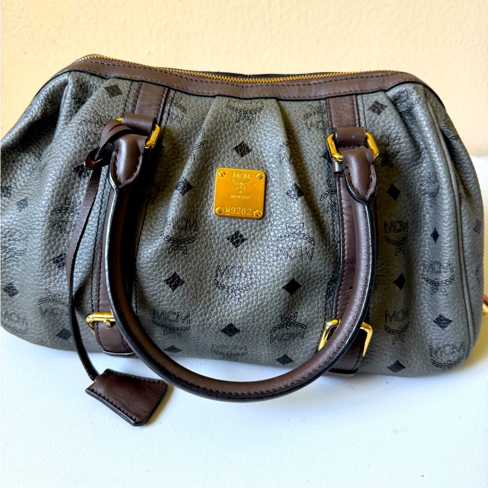 MCM Gray and Brown Women's Bag